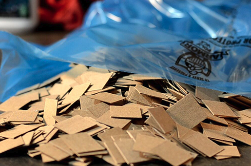 Shield VCI Fiberboard Chips 1"x1" 2500 per case