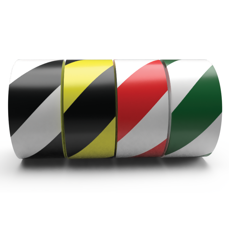 SST-736  Striped Safety Warning Tape,  36yd rolls, multiple colors