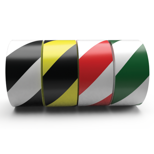 SST-736  Striped Safety Warning Tape,  36yd rolls, multiple colors