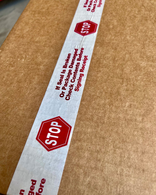 "Warning If This Seal is Broken" Tape - By The Case