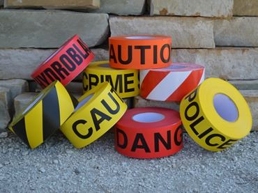 Hazard Identification  Barricade Tapes   3"x1000'  Rolls